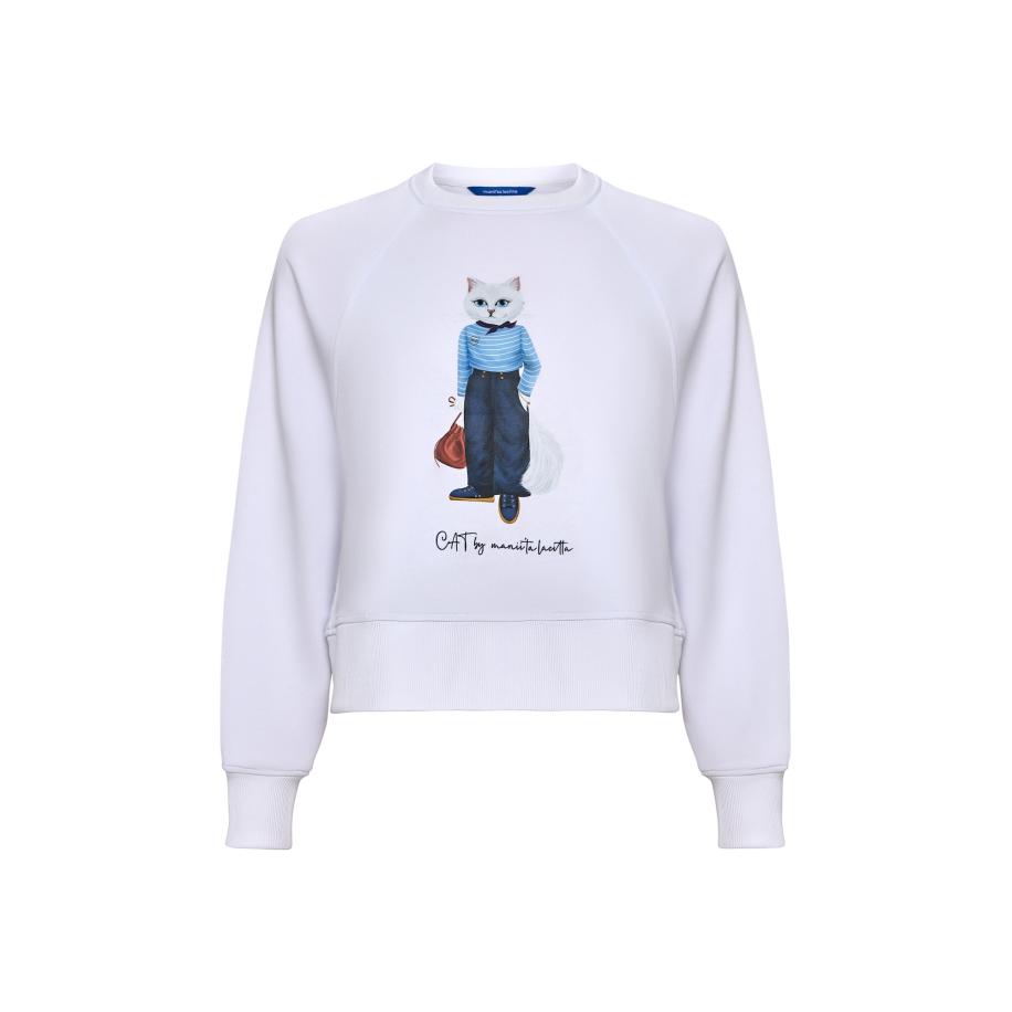 Maniita Lacitta CAT by Maniita Lacitta Sweatshirt wit -