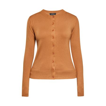 Usha usha BLACK LABEL Gebreid vest cognac