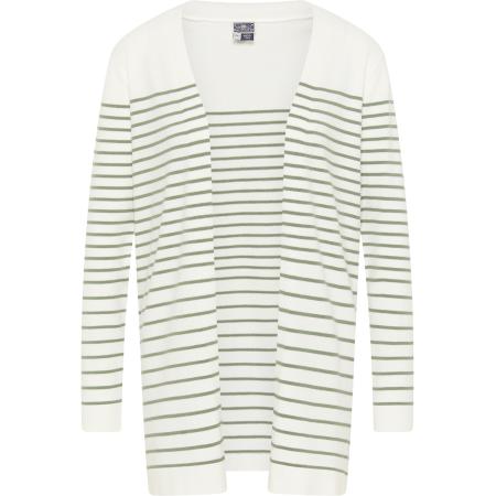 DreiMaster DreiMaster Maritim Gebreid vest Kilata groen / wit