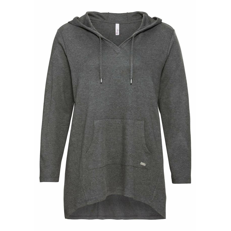 SHEEGO Sweatshirt grijs gemêleerd Grijs