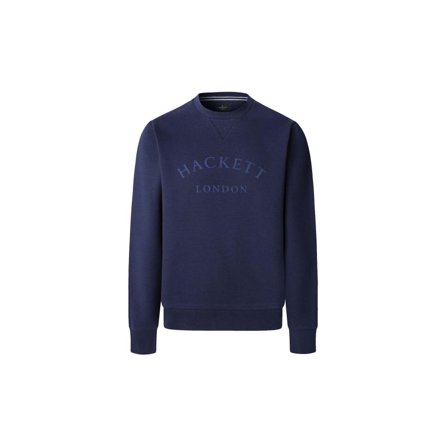 Hackett London Sweatshirt Heritage Ess navy / wit Blauw