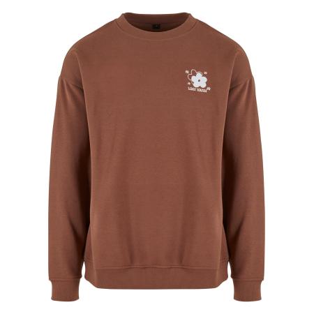 Lost Youth Sweatshirt bruin / wit