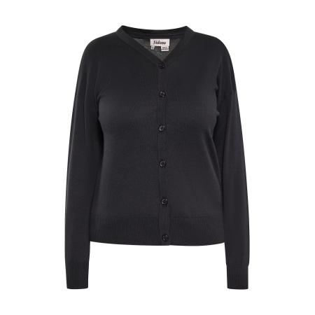 Sidona Sidona Gebreid vest zwart