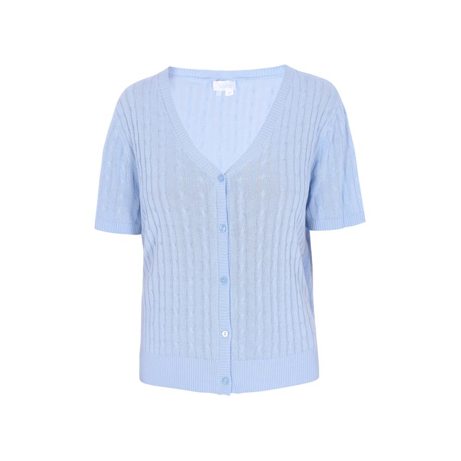 Usha usha BLUE LABEL Gebreid vest Everyday Fashion lichtblauw -