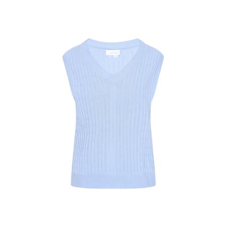 Usha usha BLUE LABEL Gebreide bodywarmer Everyday Fashion lichtblauw
