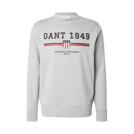 Gant GANT Sweatshirt lichtgrijs / rood / zwart / wit