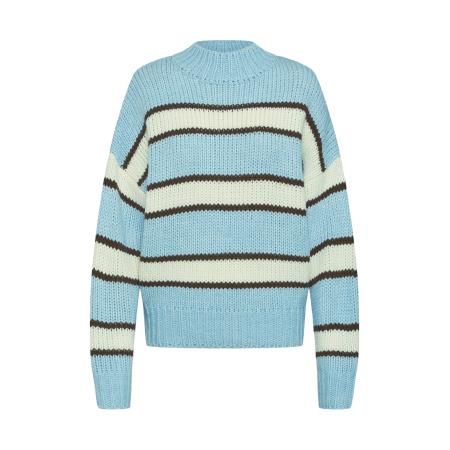 EDITED EDITED Trui Egid lichtblauw / bruin / offwhite