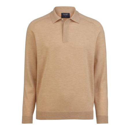 OLYMP SIGNATURE Soft Business Trui Polokraag caramel, Effen