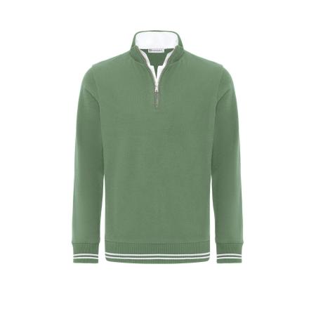 Dandalo Dandalo Sweatshirt jade groen / wit