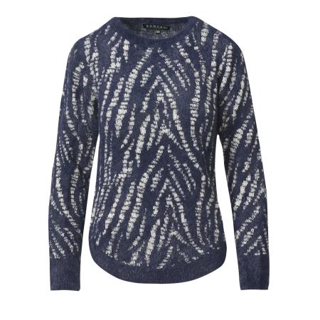 KOROSHI KOROSHI Trui navy / wit