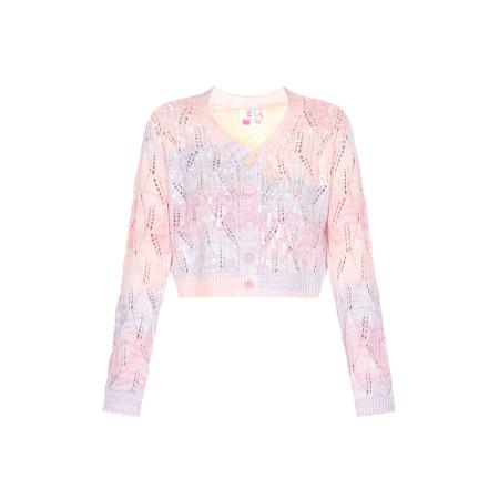 IZIA IZIA Gebreid vest orchidee / lichtlila / rosa / zilver