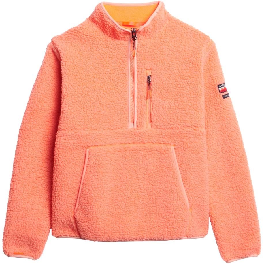 Superdry Fleece jas koraal Oranje