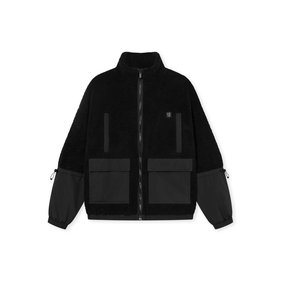 Johnny Urban Johnny Urban Fleece jas Carson zwart -