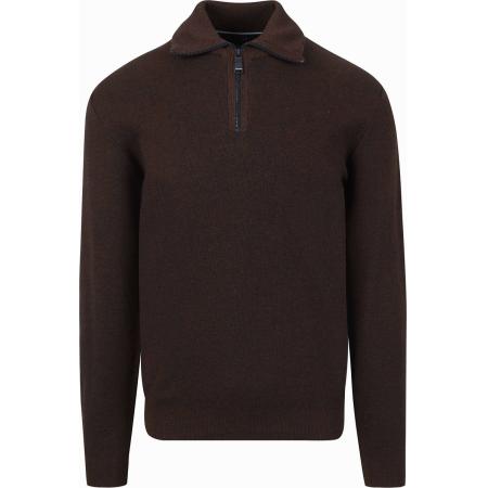 Casa Moda Halfzip Trui Bruin