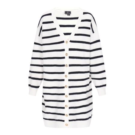 DreiMaster DreiMaster Maritim Gebreid vest navy / wit