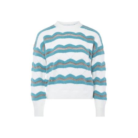 Sidona Trui lichtblauw / grijs / wit