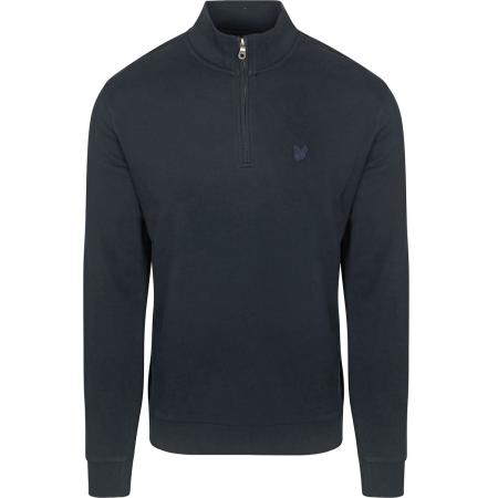 Lyle & Scott Half Zip Pullover Tonal Navy