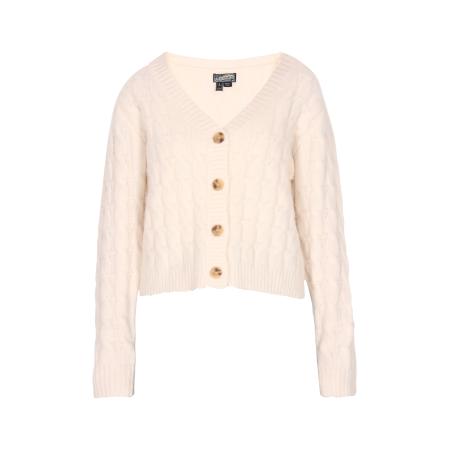 DreiMaster DreiMaster Vintage Gebreid vest wolwit