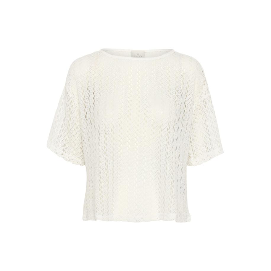 Kaffe Trui Lykke natuurwit Wit