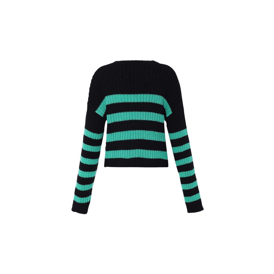 Libbi Libbi Trui aqua / zwart -
