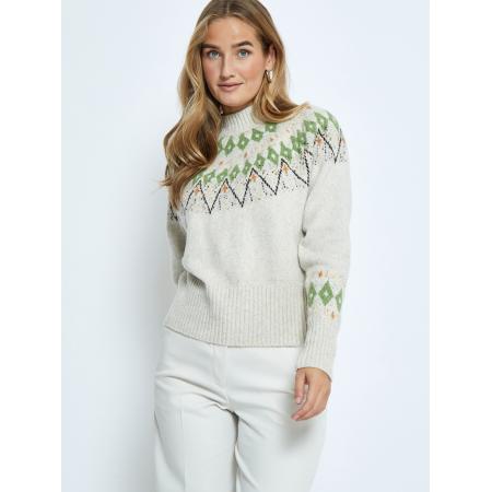 Desires DESIRES Trui Sutton groen / oranje / zwart / wit