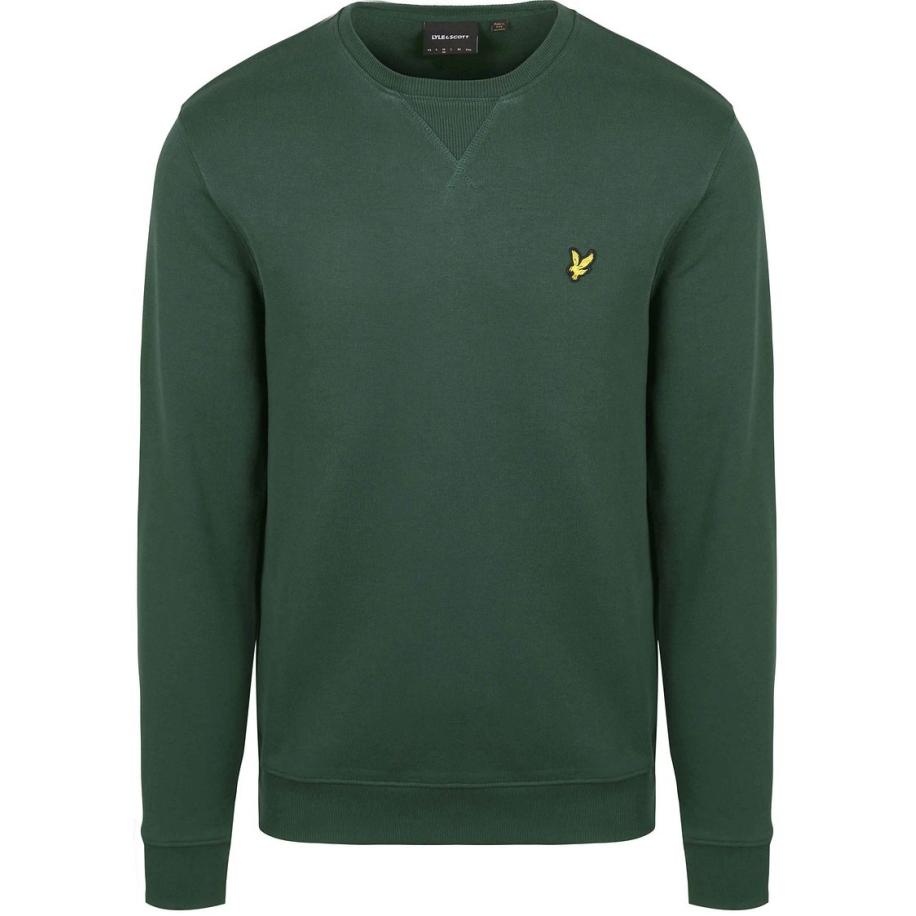 Lyle & Scott Sweater Argyle Teal Donkergroen Groen