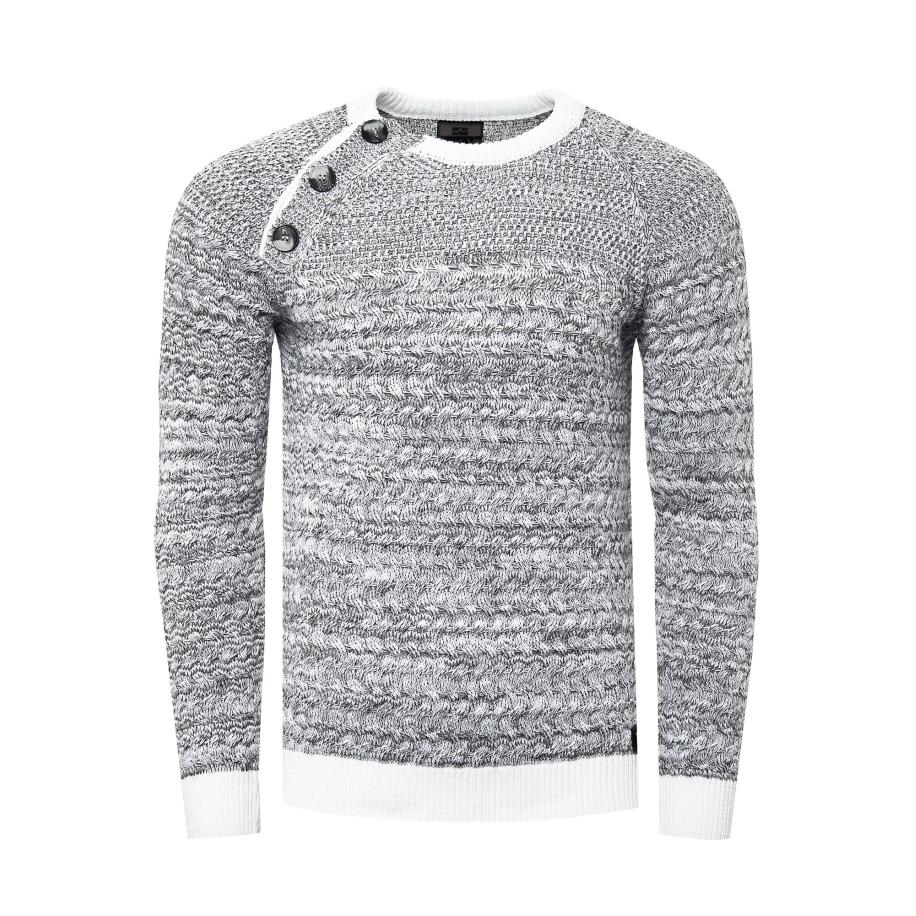 Rusty Neal Rusty Neal Trui grijs / wit -