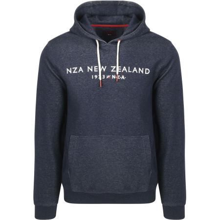 NZA Hoodie Diamond Logo Interlock Melange Icon Navy