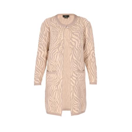 Faina faina Gebreid vest beige / chamois