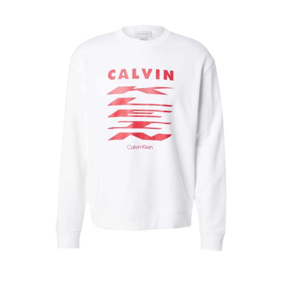 Calvin Klein Calvin Klein Jeans Sweatshirt rood / wit -