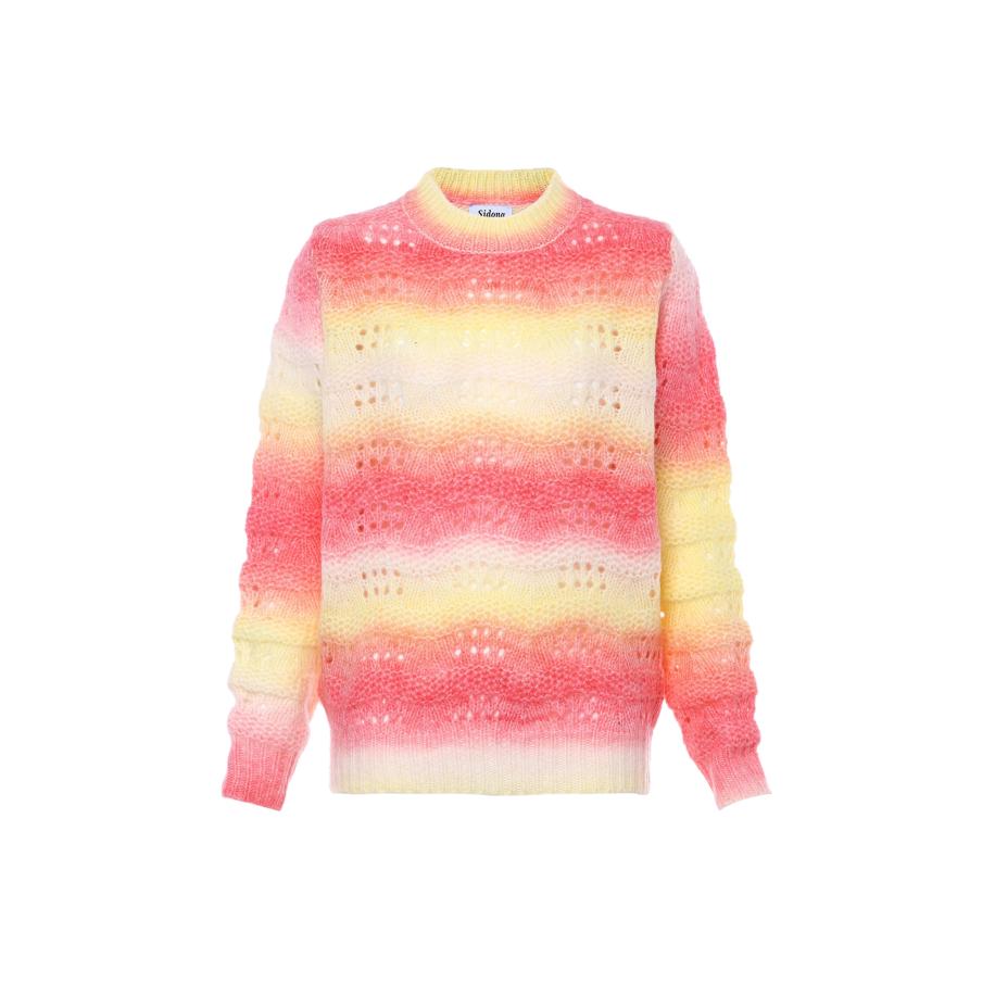 Sidona Trui geel / rosa / wit Roze