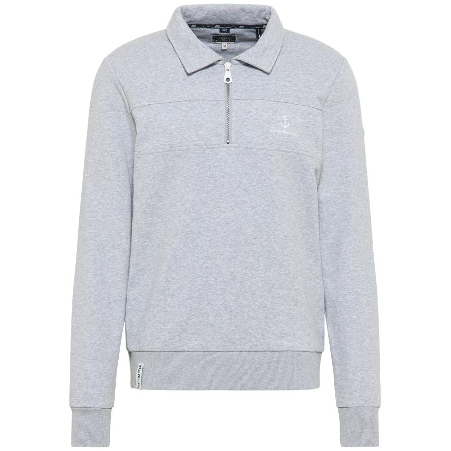 DreiMaster DreiMaster Maritim Sweatshirt grijs gemêleerd -