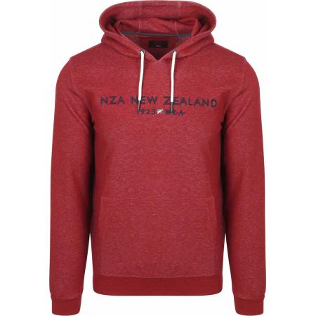 NZA Hoodie Diamond Logo Interlock Melange Cherry Red
