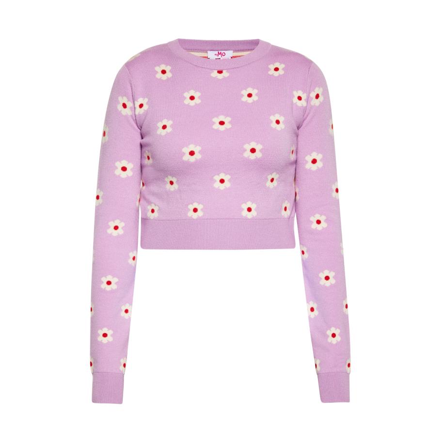 MYMO MYMO Trui beige / pruim / rood -