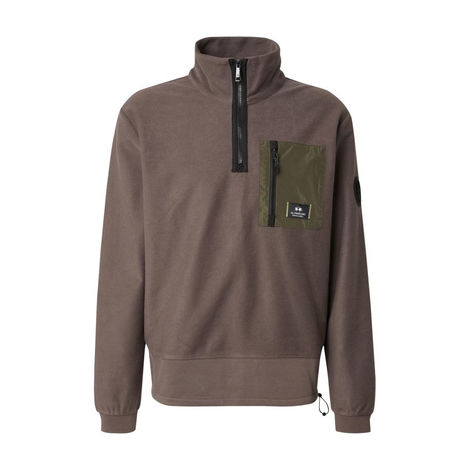 La Martina La Martina Sweatshirt bruin / kaki / zwart -
