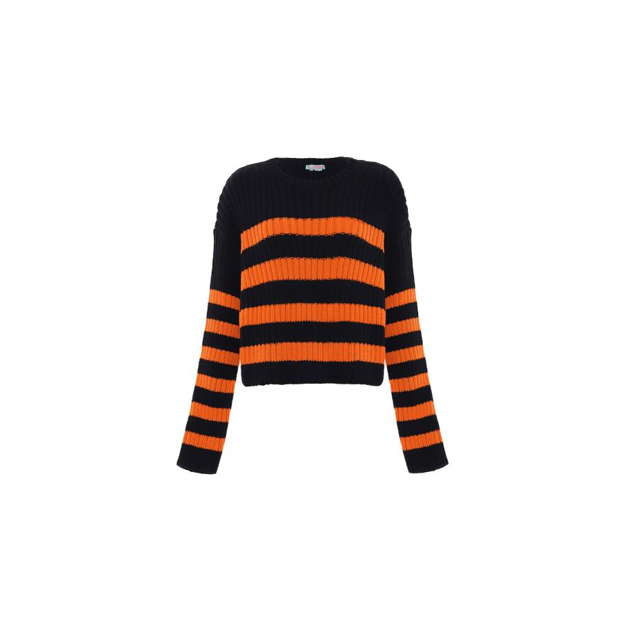 Libbi Libbi Trui oranje / zwart -