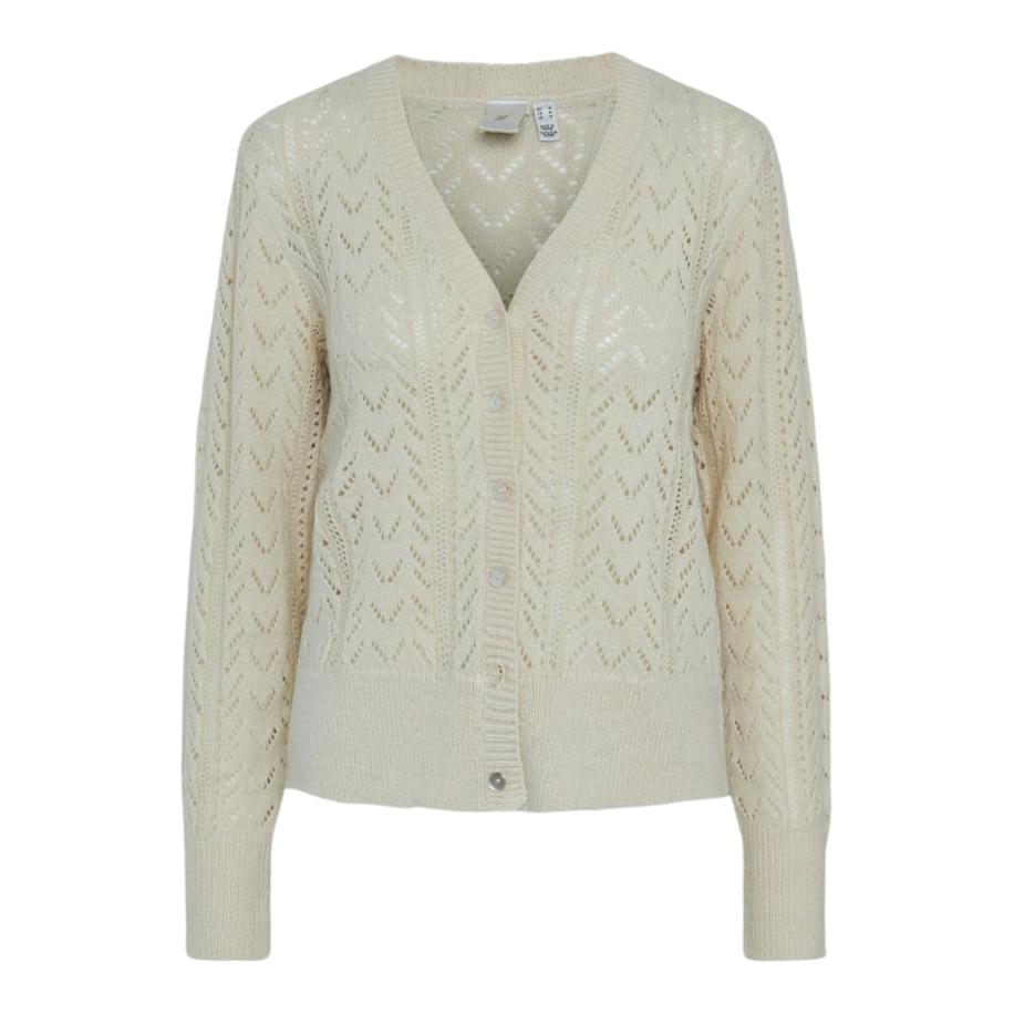 YAS YAS Gebreid vest YASTELLA beige -