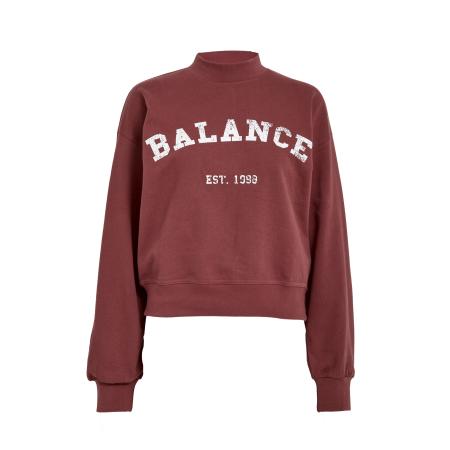 Minus minus Sweatshirt Maya bourgogne / wit