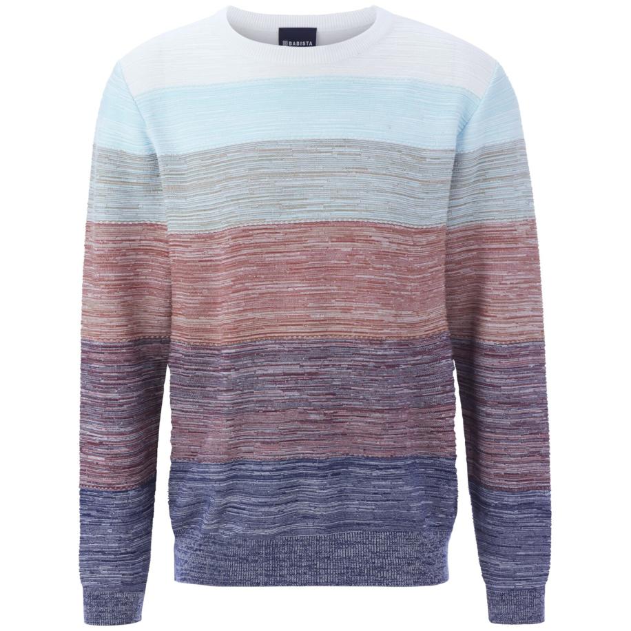 BABISTA BABISTA Trui Carieno navy / lichtblauw / grijs / aubergine -