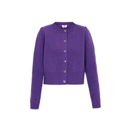 MYMO MYMO Gebreid vest lila