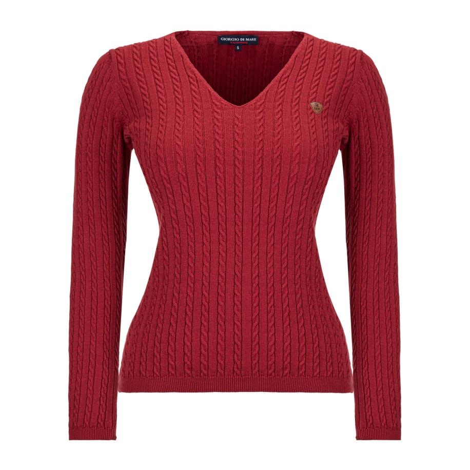 Giorgio di Mare Giorgio di Mare Trui Manon bruin / karmijnrood -