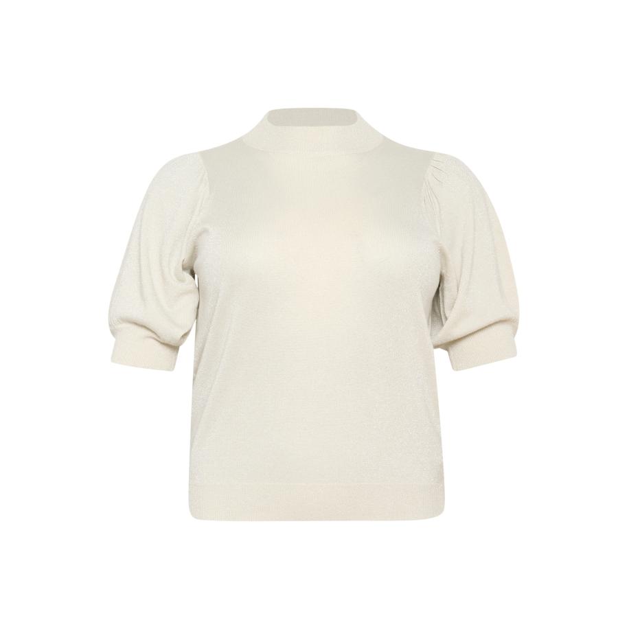 KAFFE CURVE Trui KC Regitta wit Wit