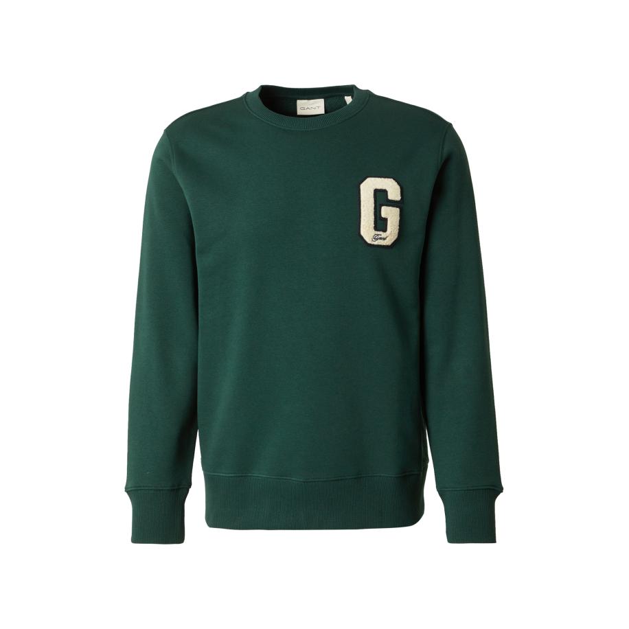 Gant GANT Sweatshirt ecru / donkergroen / zwart -