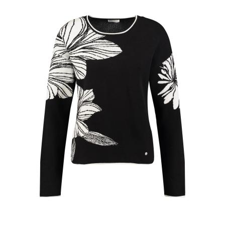 Key Largo Key Largo Trui Scarlet zwart / wit