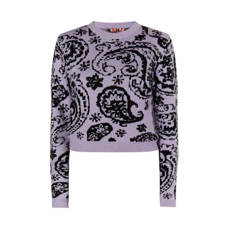 MYMO myMo ROCKS Trui Blonda lila / zwart