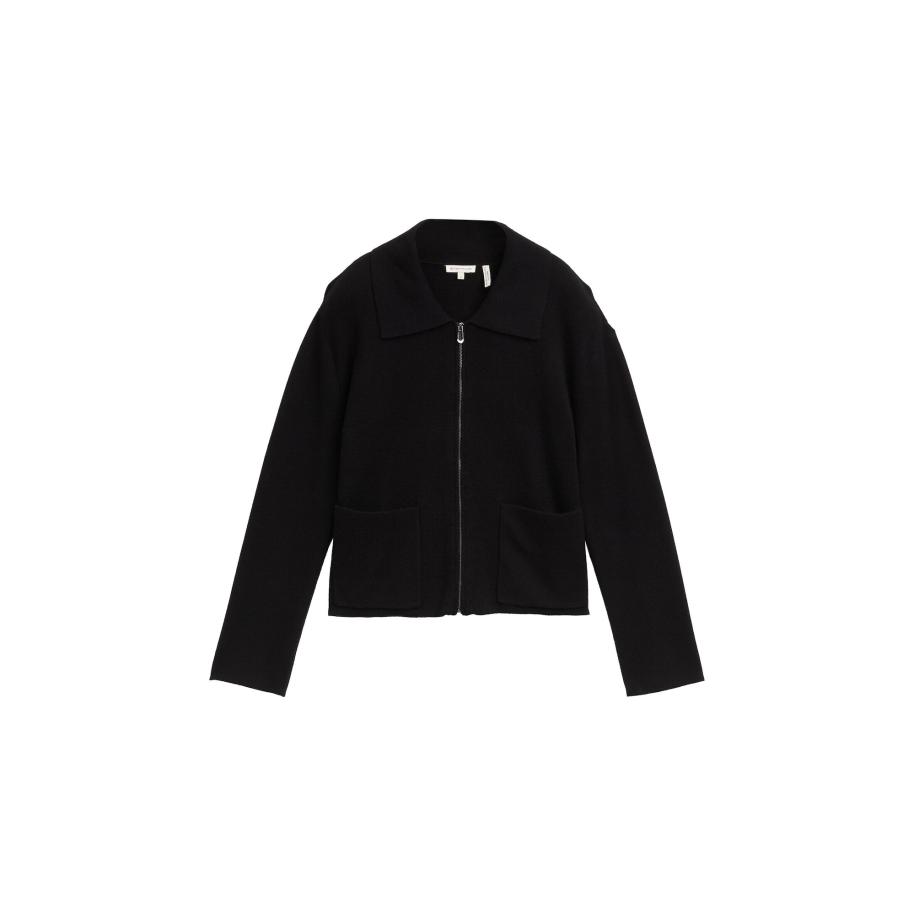 Tom Tailor TOM TAILOR Gebreid vest zwart -