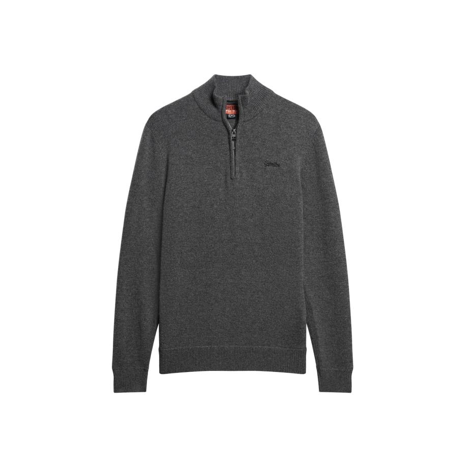 Superdry Trui Essential donkergrijs Grijs