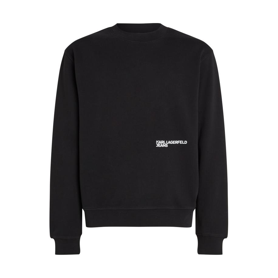 KARL LAGERFELD JEANS Sweatshirt zwart / wit Zwart