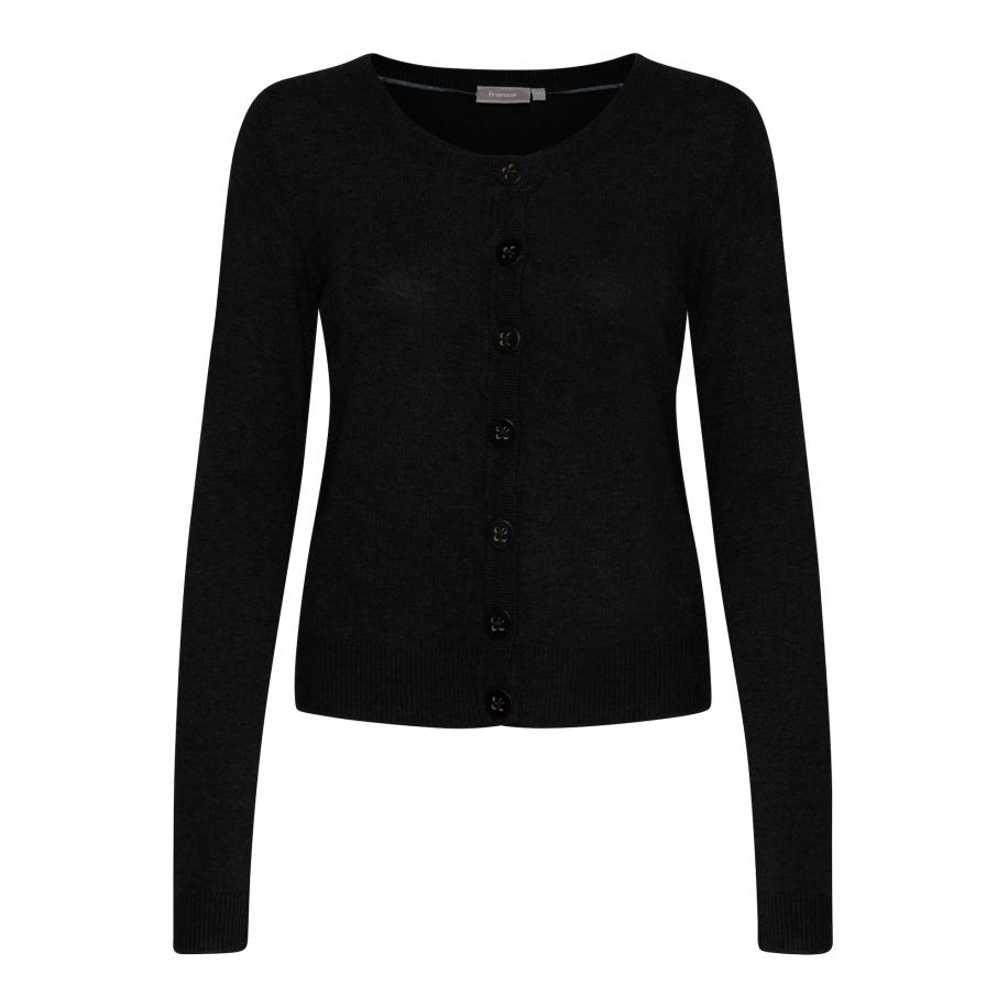 Fransa Fransa Gebreid vest FRZuvic 71 zwart -