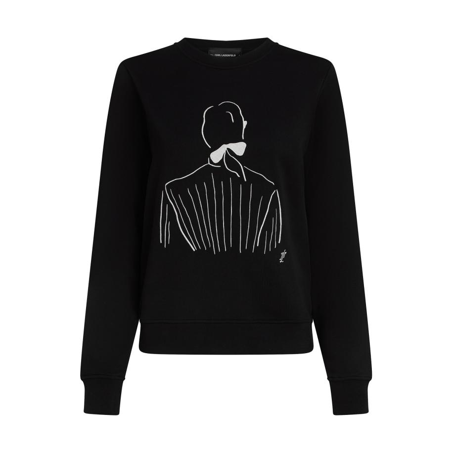 Karl Lagerfeld Karl Lagerfeld Sweatshirt Karl Lagerfeld x Jorge Parra zwart / wit -